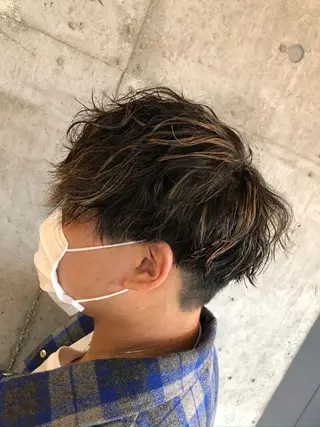 ショート カラー パーマ メンズ 🔥メンズ特化パーマ 🦖増田弘明🦖のヘアスタイル