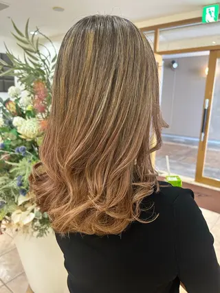 ロング パーマ 金沢美容室 KUSHUKAのヘアスタイル