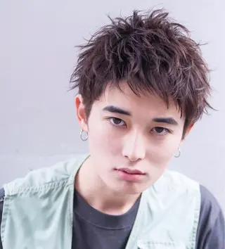 ショート カラー パーマ ヘアアレンジ メンズ maison所属・野田 修平のヘアスタイル