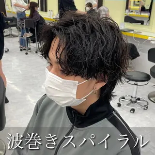 パーマ メンズ 横浜メンズパーマ🔥 大野賢人のヘアスタイル