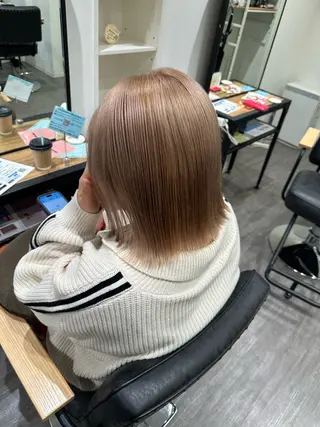 ミディアム カラー 艶髪レイヤー上田 紗也🇰🇷💗のヘアスタイル