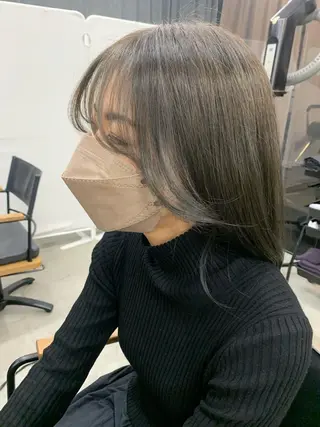 ロング 女性らしいモテヘア 韓国ヘアhikariのヘアスタイル