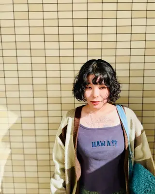 ショート 🎈艶カラー🎈 パーマ🎈又吉のヘアスタイル