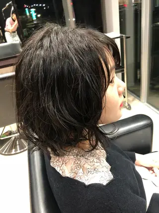 ミディアム パーマ LOOP HAIR Eyelash所属・LOOP REMIのヘアスタイル