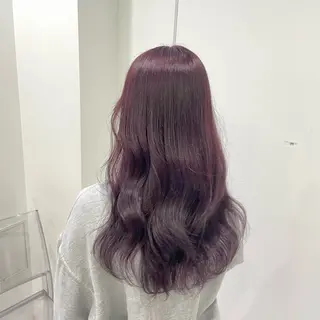 セミロング カラー 大人っぽ♡上品な暖色 ♡ブリーチなし♡のヘアスタイル