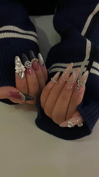 ネイル 0203ムニムサン 💙Harukaのネイルデザイン