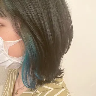 ミディアム カラー 🌈🌸あおき みちる🌟💗のヘアスタイル