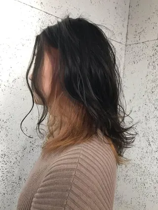 セミロング カラー steed tokyo所属・KOOKI スティードトーキョーのヘアスタイル