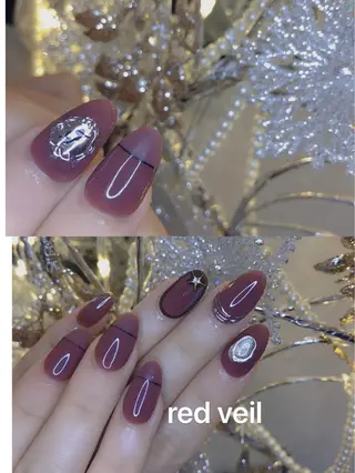 セミロング ネイル 長さ出し専門 nynaのネイルデザイン