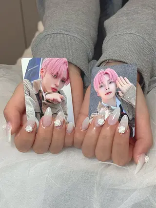 ネイル muni所属・鶴橋♡̴⟡.˚ネイル kpop.ワンホンのネイルデザイン