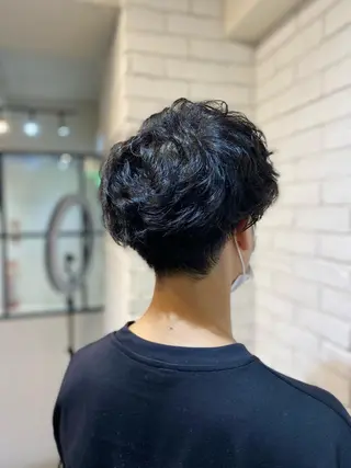 ショート パーマ メンズ ヨシダ フミノリのヘアスタイル