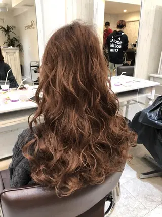 セミロング カラー ヘアアレンジ Device ディバイスのヘアスタイル