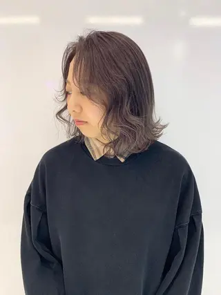 ショート カラー ハッシュカット/ハイ トーン/MANAMIのヘアスタイル