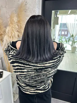 ミディアム カラー ヘアアレンジ 久米 治仁のヘアスタイル