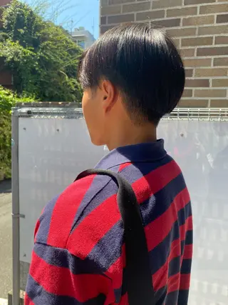 メンズ yumeka🩶ボブ 暖色/透け感カラーのヘアスタイル