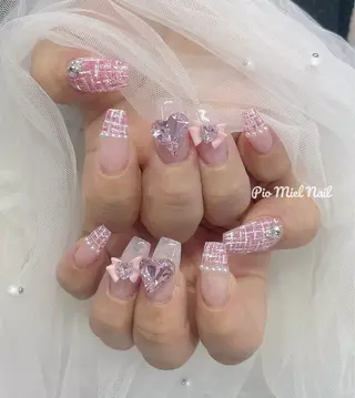 ネイル momo 長さだしのネイルデザイン