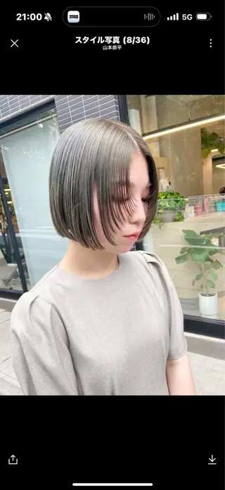 ショート カラー ちえみ/ ボブ・ショート募集中のヘアスタイル