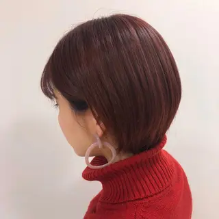 ショート カラー 暖色専門美容師🎀 お客様満足度◎のヘアスタイル