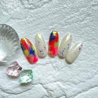 ネイル ⭐︎休業中の練習⭐︎ JNA認定講師髙橋のネイルデザイン