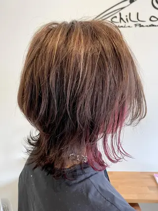 ミディアム カラー chill out 南塚口本店のヘアスタイル