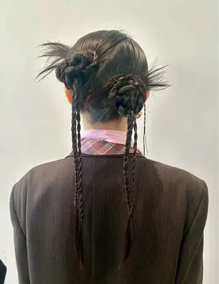 ロング ヘアアレンジ Iris by artina 武蔵小杉店【イリス バイ アルティナ】所属・🎼レイヤー/顔周り カット/nene♬のヘアスタイル