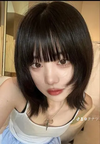 ミディアム カラー 表参道/赤み無し 透明感 colorのヘアスタイル