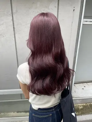 セミロング カラー 大人っぽ♡上品な暖色 ♡ブリーチなし♡のヘアスタイル