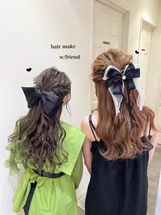 ロング ヘアアレンジ エクステ/ハイトーン 🐏☁️miminaのヘアスタイル