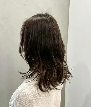 ミディアム カラー カラーモデル☆彡 今川茉綾のヘアスタイル