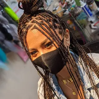 ロング ヘアアレンジ scamp ★のヘアスタイル