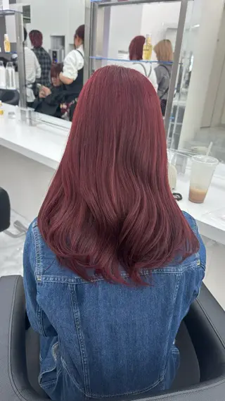 セミロング カラー ガーリーstyle ❤︎misaki🏹のヘアスタイル