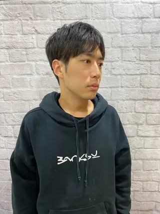ミディアム グレイスフルバーバー 赤坂見附店 前田真政のヘアスタイル