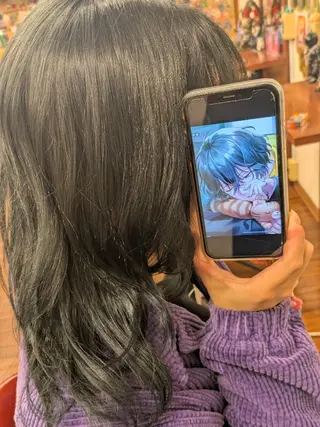 セミロング fuwat所属・秋葉原でカラーする なら🐉ちぇーたんのヘアスタイル