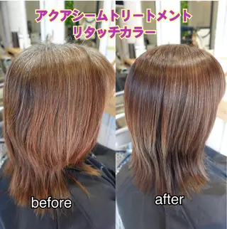 ミディアム 艶髪美容室naty 元村貴裕のヘアスタイル