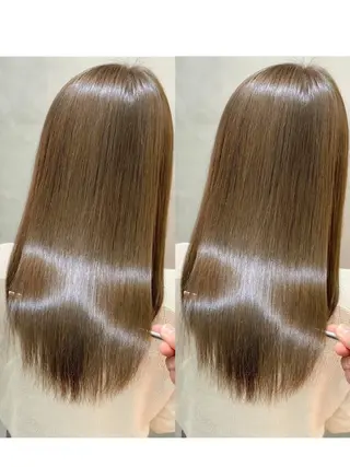 ミディアム 艶カラー美髪縮毛矯正 /髪質改善✨️ユウキのヘアスタイル