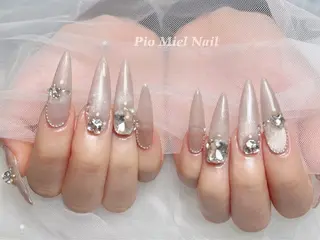 ネイル HANA 長さだしのネイルデザイン