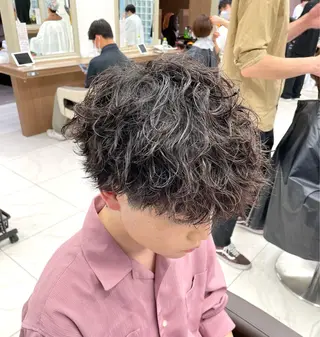 ショート パーマ メンズ 【メンズ特化】 池田大成✂︎のヘアスタイル
