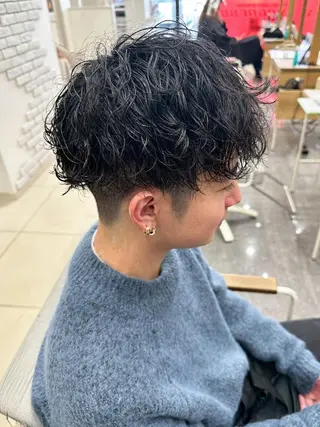 パーマ メンズ ブリーチ縮毛矯正/ 髪質改善💎中野紀恵のヘアスタイル