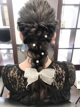 ロング ヘアアレンジ 沢田 瞳のヘアスタイル
