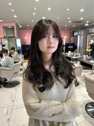 ロング 難しい髪質の縮毛矯正 高岡/射水/髪質改善のヘアスタイル