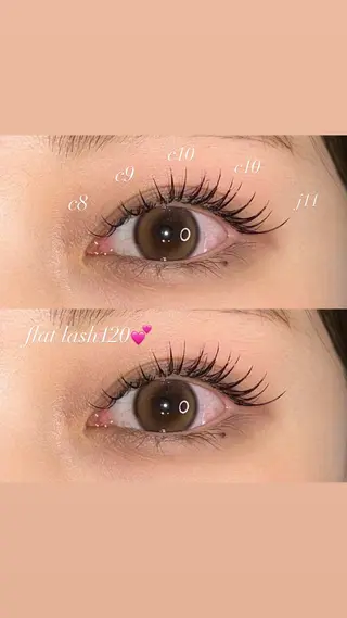 マツエク・マツパ NORA hinataのマツエク・マツパデザイン