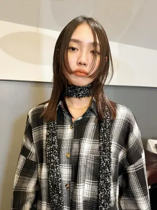 ミディアム ❤️アヤカ Wカラー ボブ レイヤー❤️のヘアスタイル