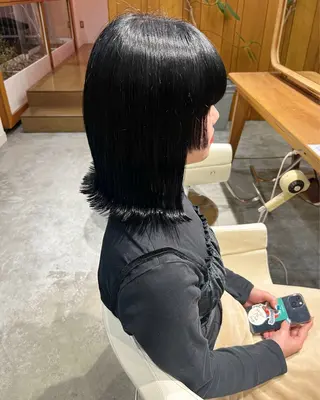 ミディアム カラー フラム所属・WATANABE MISAKIのヘアスタイル