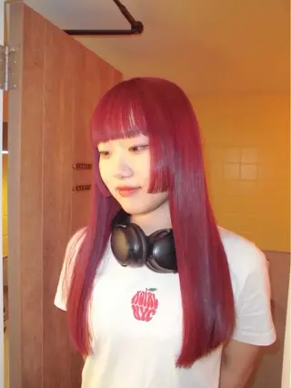 ロング カラー ヘアアレンジ marino マリノのヘアスタイル