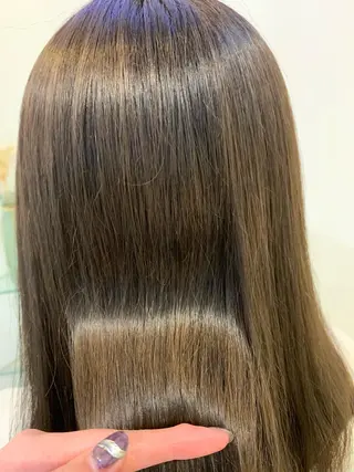 カラー ブリーチしない暖色 カラー🥀杉 優菜のヘアスタイル