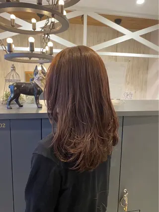 ロング カラー 飯田 真季のヘアスタイル