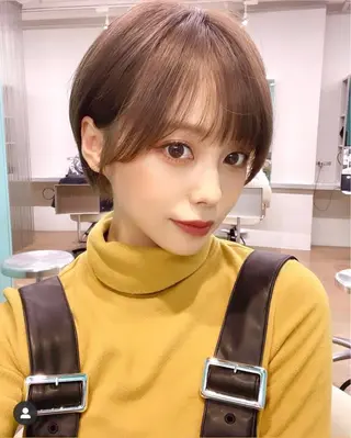 ショート ショート白髪染め無料 ／河瀬謙介のヘアスタイル