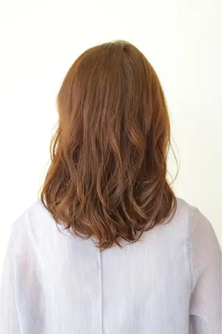 セミロング パーマ BLENDby happiness所属・KAORU/絹髪 /髪質改善/奈良のヘアスタイル