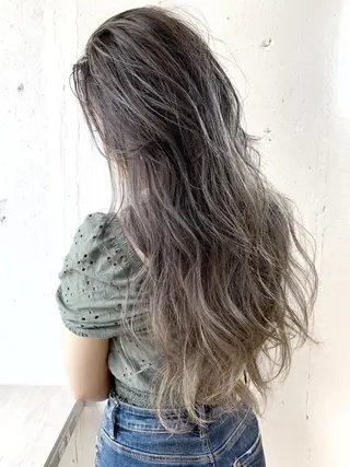 セミロング カラー ヘアアレンジ WATARU🔥／ 外国人風ハイライトのヘアスタイル