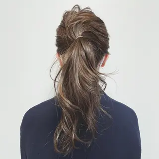 ロング カラー HARUNA🤍 大人ショートヘアのヘアスタイル